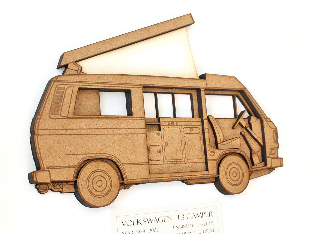 VW T3 camper wall art gift