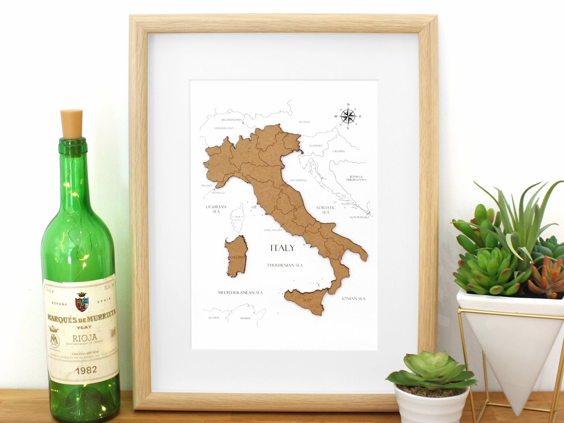 Italy map art