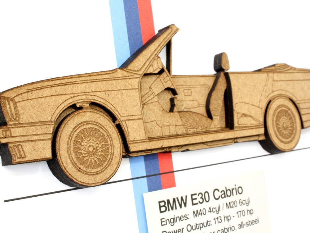BMW E30 Cabriolet art gift
