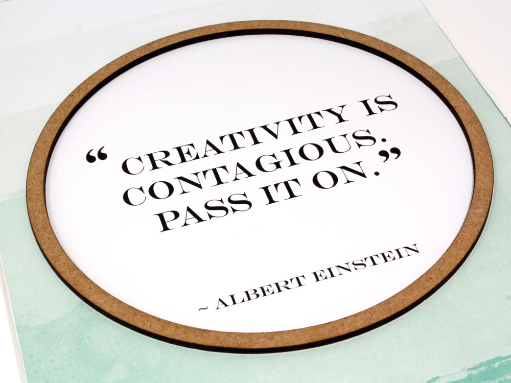 Einstein quote art, motivational quote art