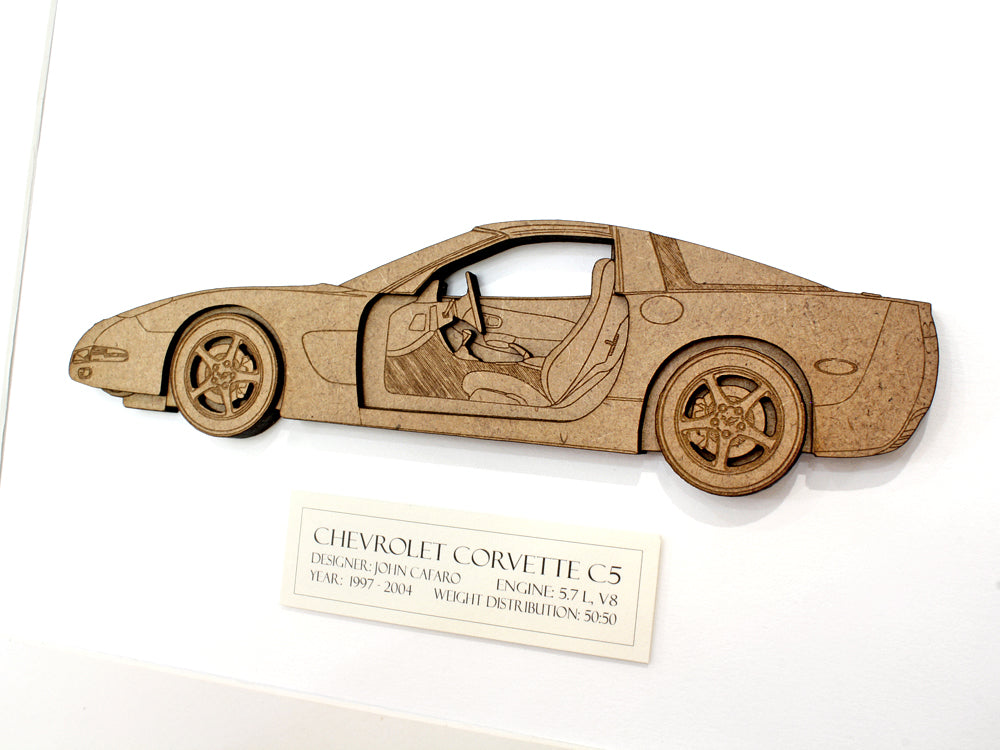 C5 Corvette gift, blueprint art