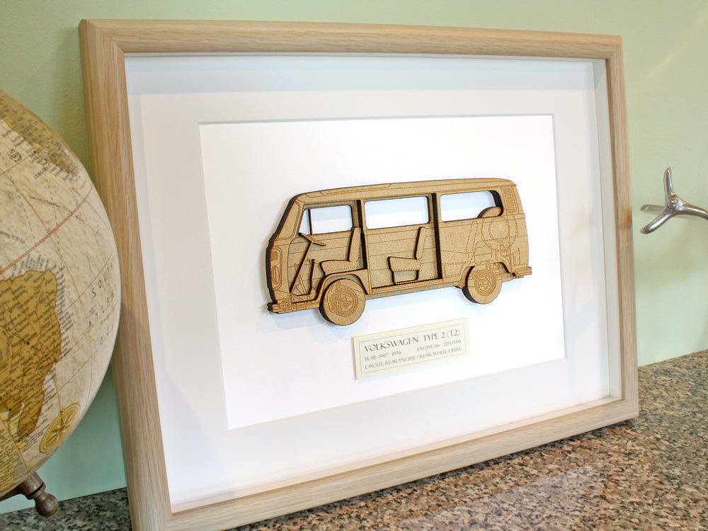 VW T2 bus wall art gifts