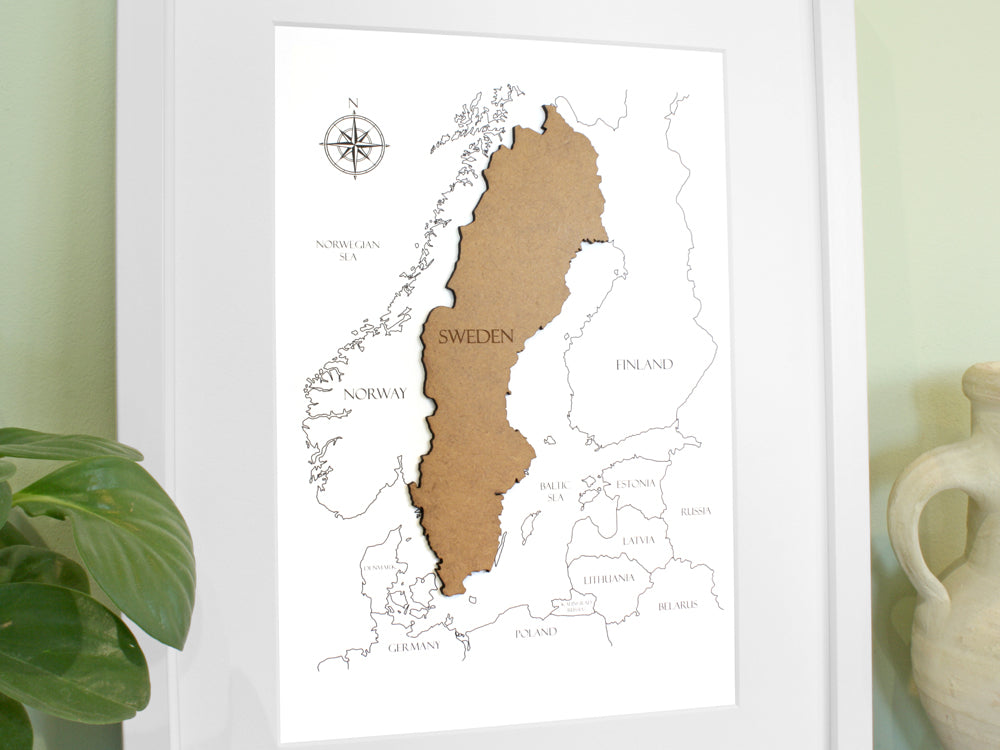 Sweden map gift