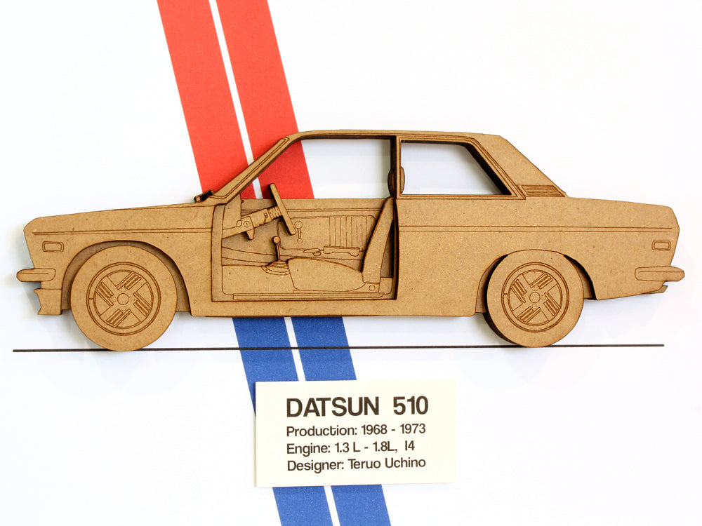 Datsun blueprint wall art