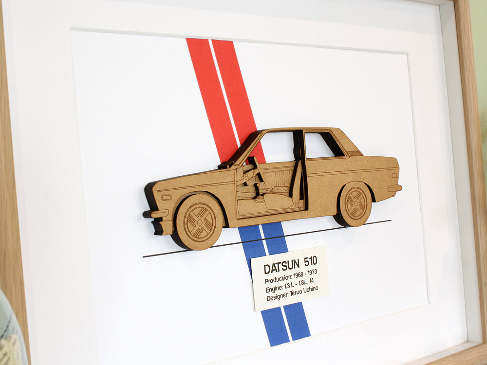 Datsun 510 2-door art gift