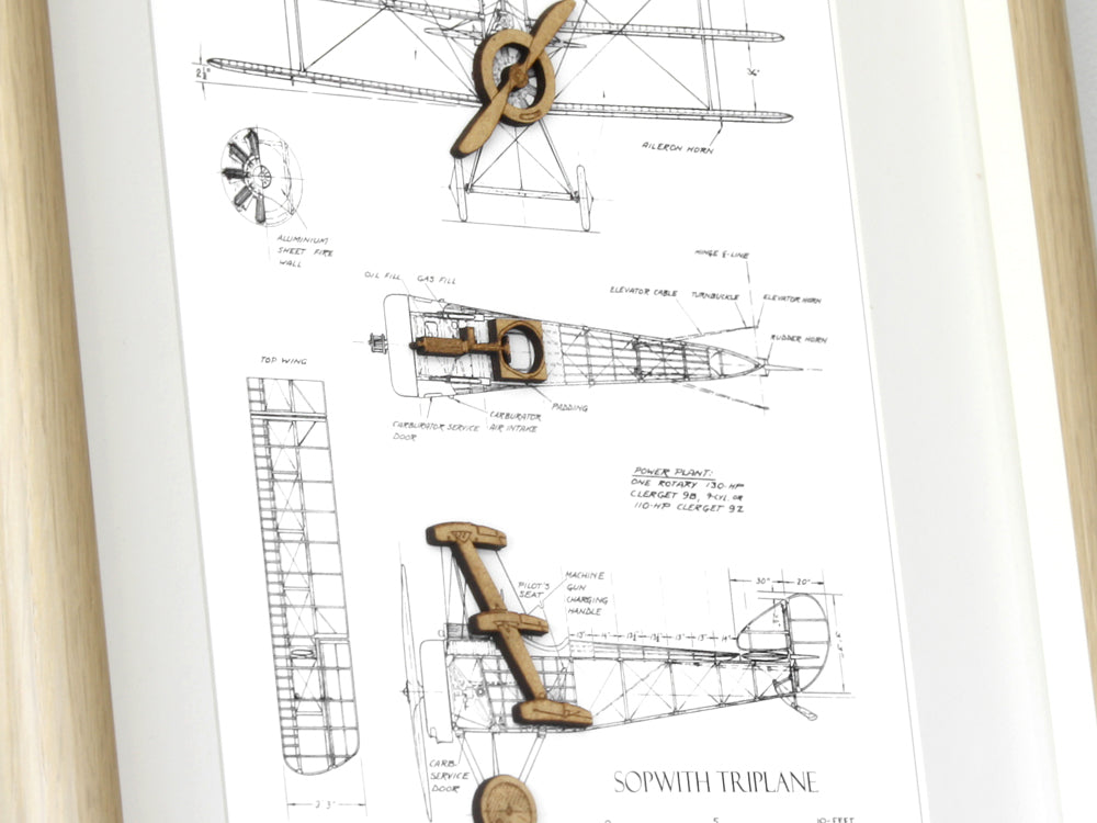 Sopwith Triplane art, aviation gifts