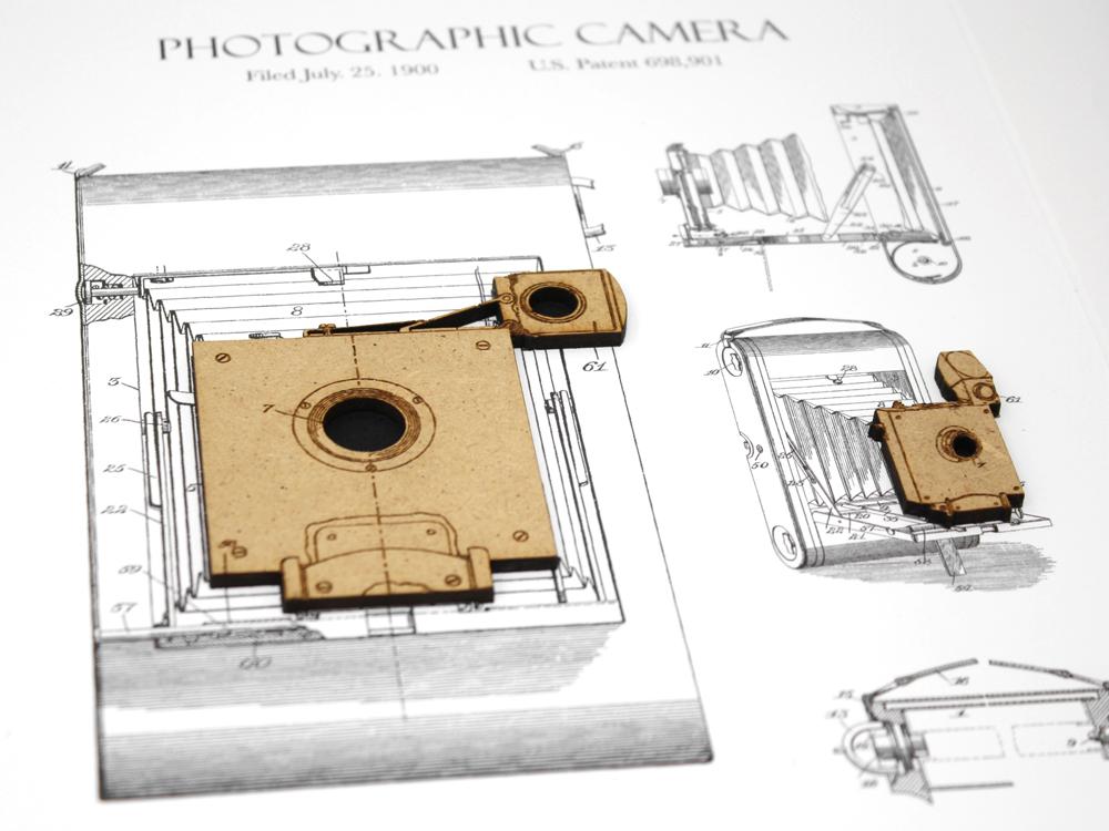 camera patent art, photographer gift