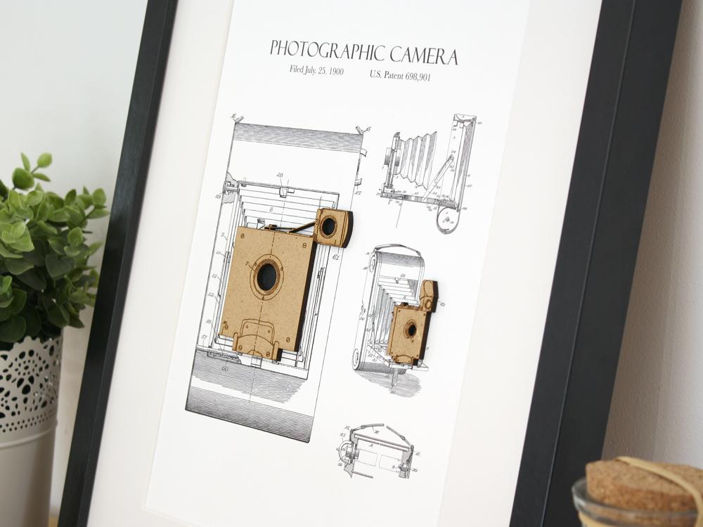 camera patent home decor