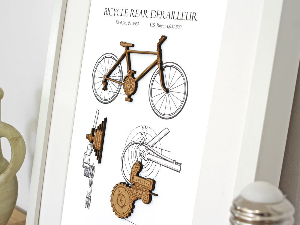 cycling patent art gift