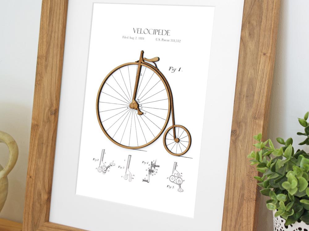 cycling home decor, patent art