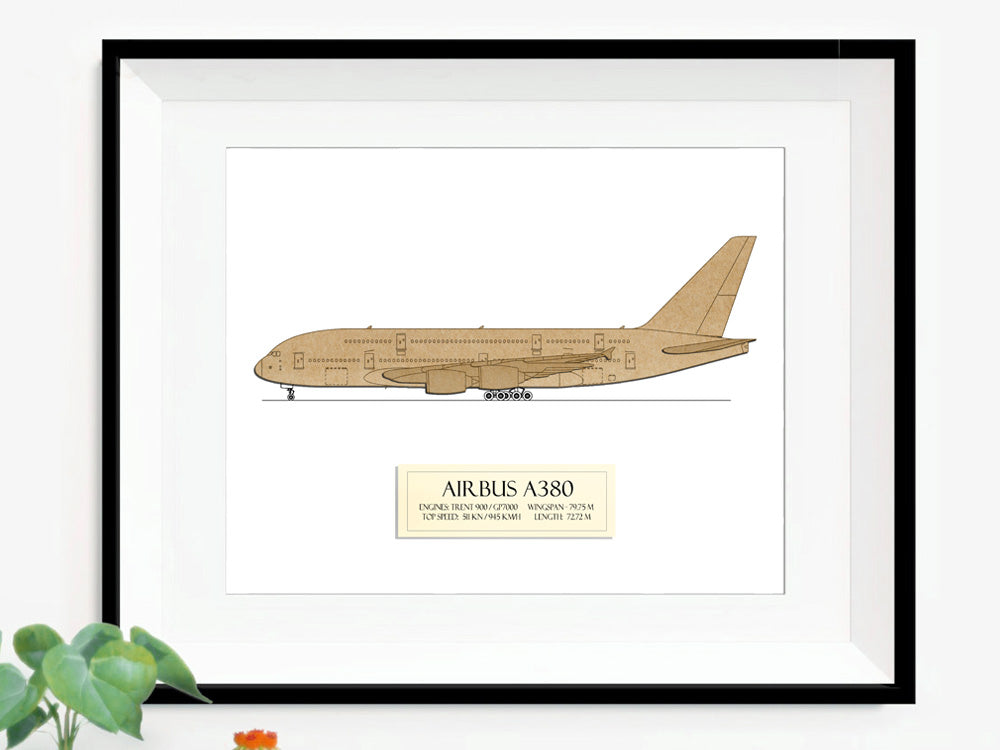 Airbus A380 wall art