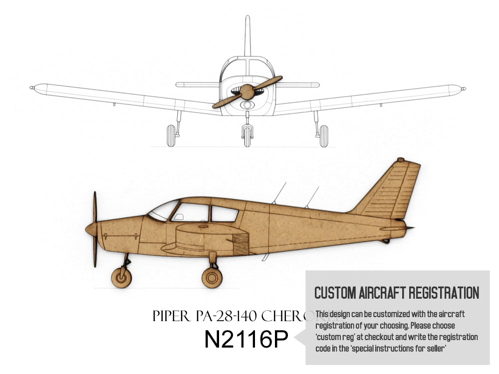 custom Piper Cherokee aviation art gift